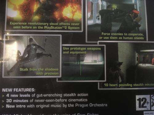 PS2 - Tom Clancy's Splinter Cell