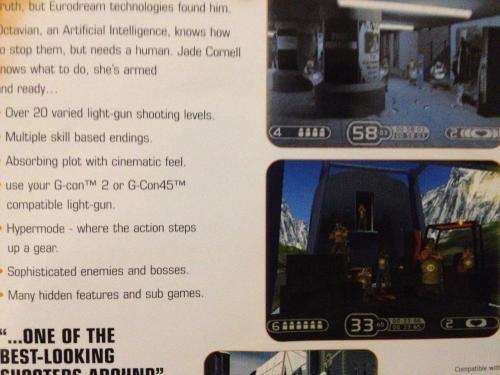 PS2 - G-Con45 Light Gun Time Crisis II & Engame Bundle - See description