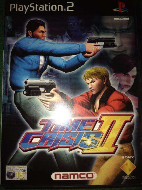 PS2 - G-Con45 Light Gun Time Crisis II & Engame Bundle - See description
