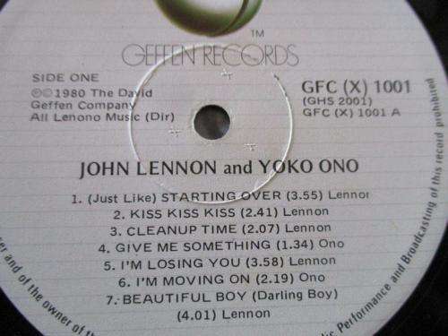 LP - John Lennon Yoko Ono - Double Fantasy