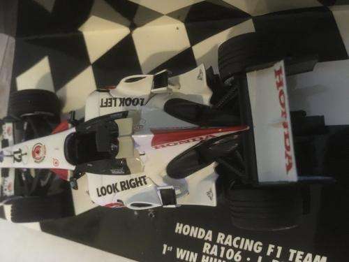 MiniChamps - Honda racing F1 Team RA106 J.Button 1st Win Hungary GP 2006 1:43 Scale Ltd ed 7344pcs