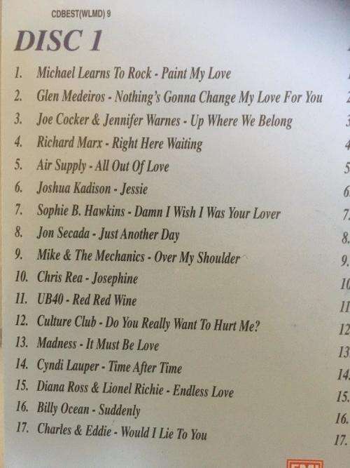 CD - Various Artists - The Best Love Album In The World Ever (2cd)