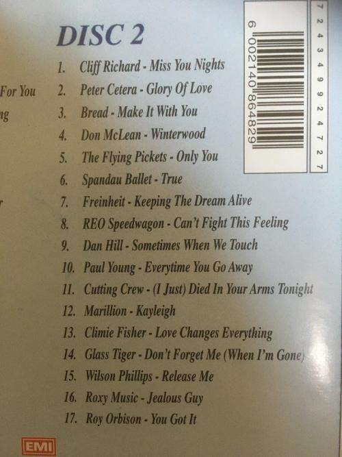CD - Various Artists - The Best Love Album In The World Ever (2cd)