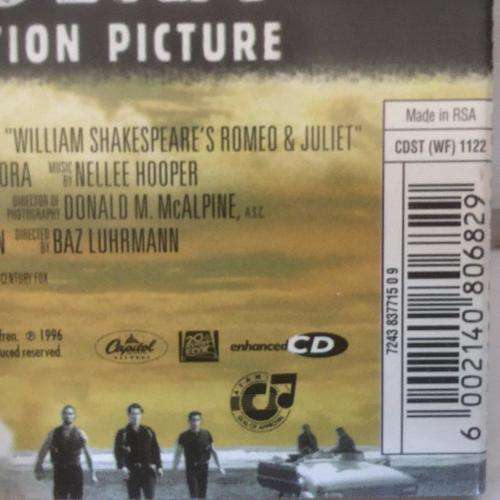 CD - William Shakespeare`s Romeo & Juliet - Original Motion Picture Soundtrack