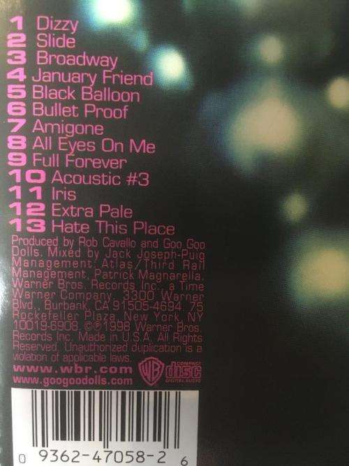 CD - The Goo Goo Dolls - Dizzy Up The Girl