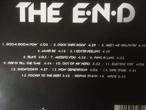 CD - Black Eyed Peas - The End