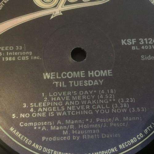 LP - 'Til Tuesday - Welcome Home