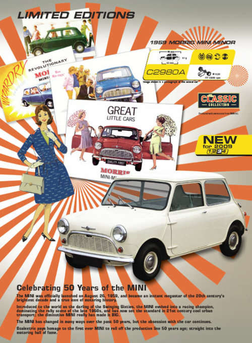 Scalextric - Mini 50 Years 1959 C2980A - LTD Edition " 4000 units made " 1:32 Scale (new)