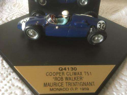 Quartzo - Q4130 Cooper Climax T51 `Rob Walker` Maurice Trintignant Monaco GP 1959 1:43 Scale