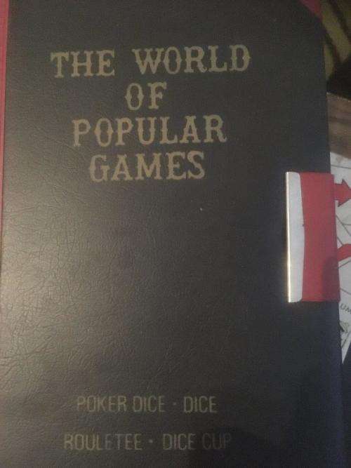 Vintage The World Of Popular Games - Made In Japan. Roulette, Poker Dice