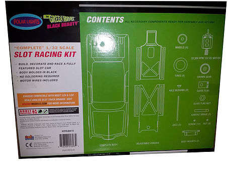 Polar Lights The Green Hornet Black Beauty Slot Car Kit 1:32 Scale  1:32 Scale (new)