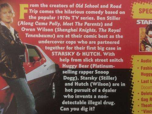 DVD - Starsky & Hutch - Stiller Owen