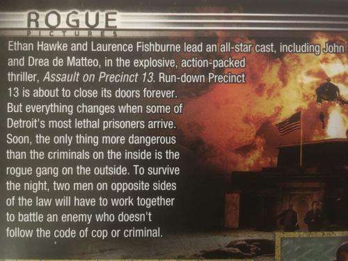 DVD - Assault on Precint 13 - Ethan Hawk Laurence Fishburne