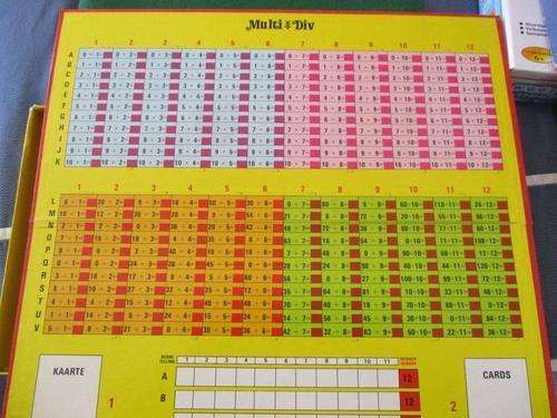 Vintage Multi / x Div Fun Educational Game Made is South Africa 1977
