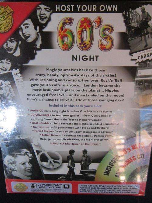 Host Your Own 60`s Night  (new sealed)