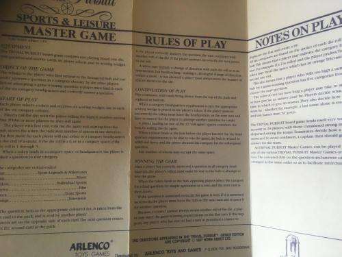 Trivial Pursuit  Sports and Leisure - Arlenco