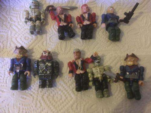9 x Mega Block Minifigures