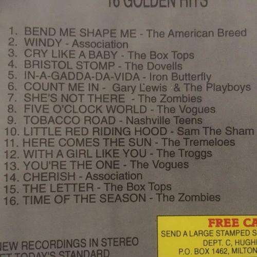 CD - Great Rock Groups - 16 Golden Hits