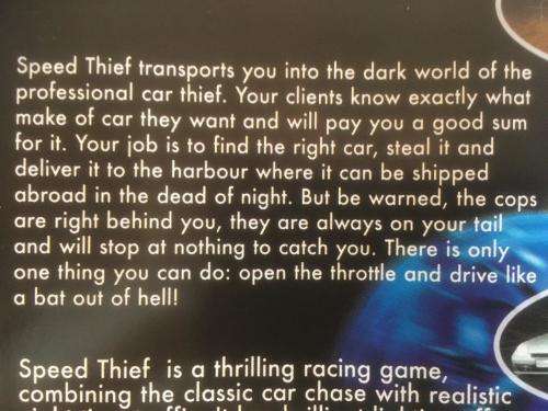 PC - Speed Thief
