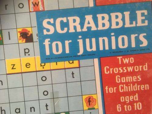 Vintage Scrabble for Juniors - Made in England - Spears Games