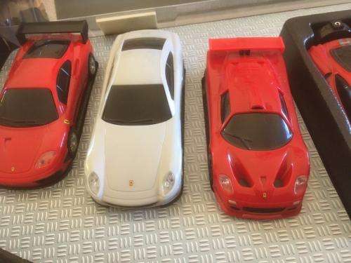 Set of 7 Shell V-Power Ferrari's on Display 1:38 Scale