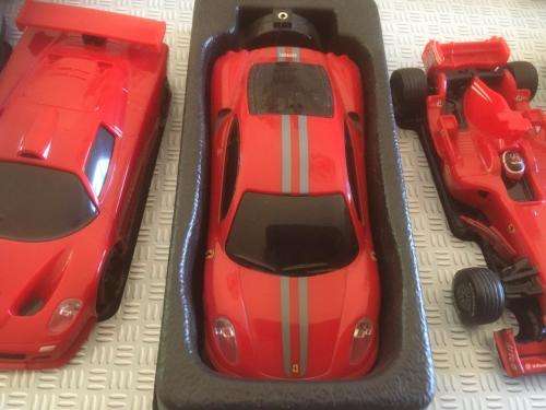 Set of 7 Shell V-Power Ferrari's on Display 1:38 Scale