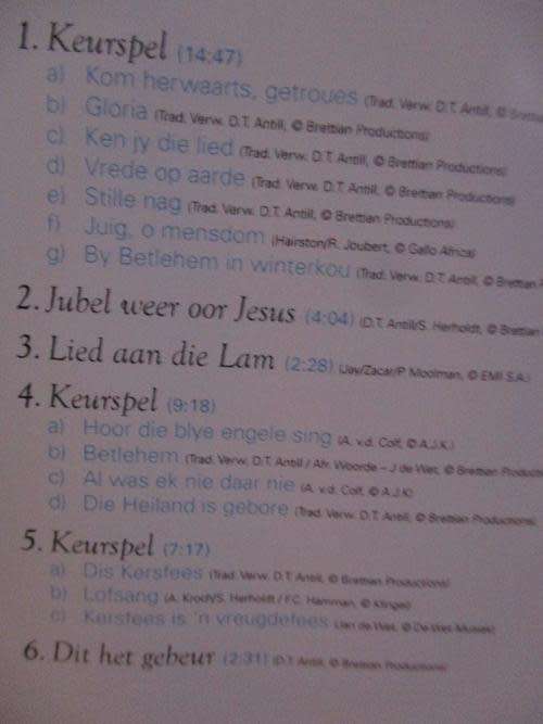 CD - Kersfees saam met CUM booke
