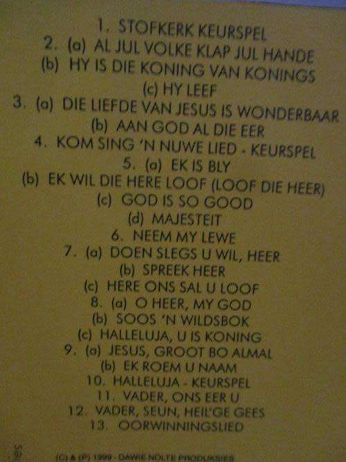 CD - Dawie Nolte - Kom loof Die Here! Volume 1