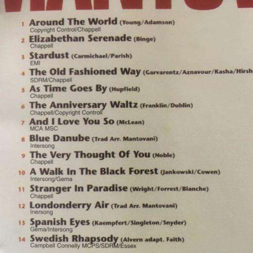 CD - Mantovani - Serenade