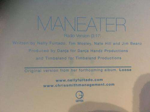 CD - Nelly Furtado - Maneater (single)