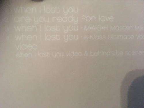 CD - Sarah - Whatmore When I Lost You (Single)