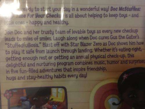 DVD - Doc McStuffins Time For Your Checkup (new sealed)