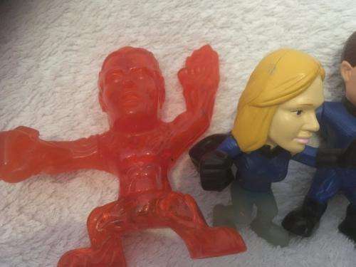 Set of Fantastic Four + The Silver Surfer - Marvel Fox 2007 +-10cm