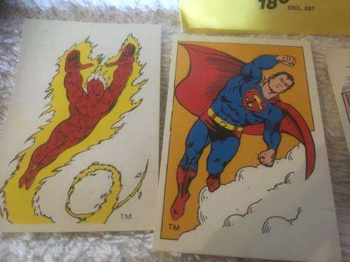 Very Scarce 7 x The SuperHeroes Swop Sensation - Marvel Comics 1982 in original packet