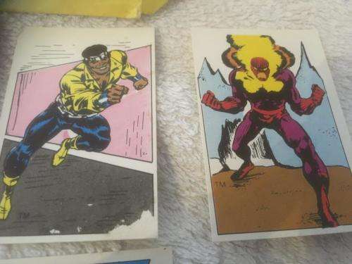 Very Scarce 7 x The SuperHeroes Swop Sensation - Marvel Comics 1982 in original packet