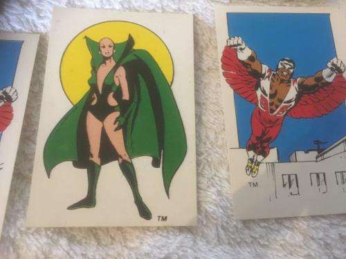 Very Scarce 7 x The SuperHeroes Swop Sensation - Marvel Comics 1982 in original packet
