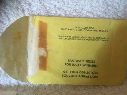 Very Scarce 7 x The SuperHeroes Swop Sensation - Marvel Comics 1982 in original packet