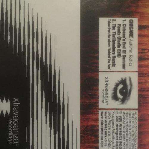 CD - Chicane Autumn Tactics (Single) card cover
