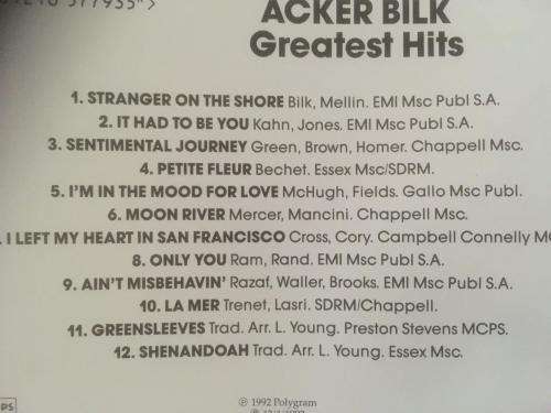 CD - Acker Bilk - Greatest Hits