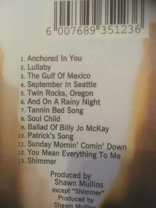 CD - Shawn Mullins - Soul`s Core