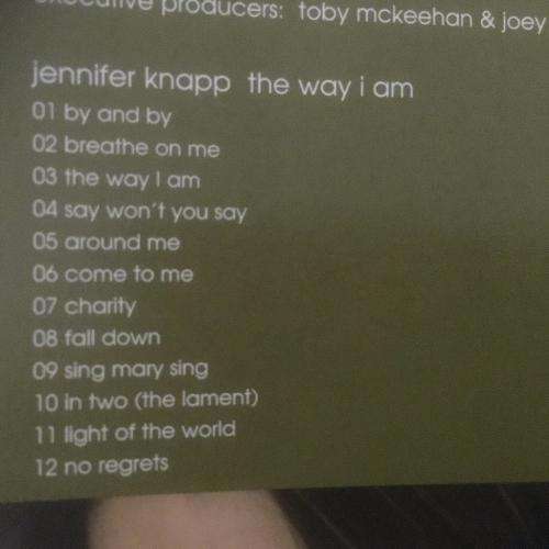 CD - Jennifer Knapp - The Way I Am