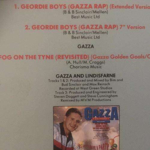 CD - Gazza - Geordie Boys (Single)