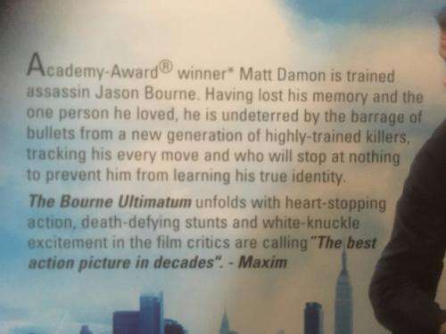 DVD - The Bourne Ultimatum - Matt Damon