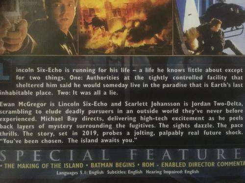 DVD - The Island - Ewan McGregor Scarlett Johansson