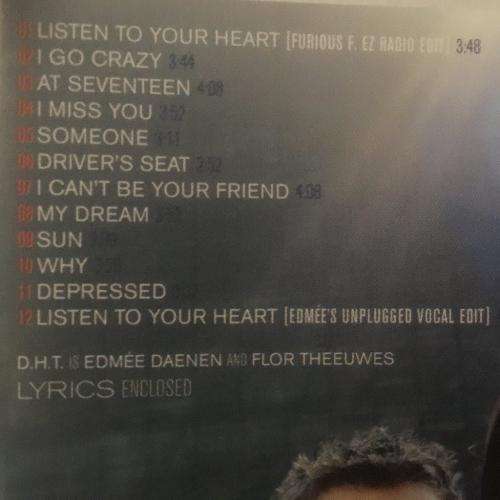 CD - DHT Featuring Edme`e Listen To Your Heart