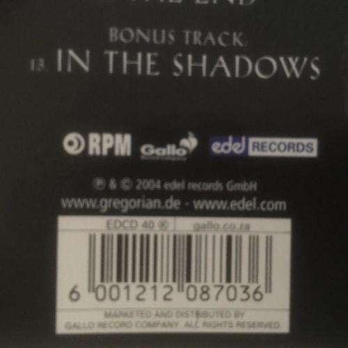 CD - Gregorian - The Darkside