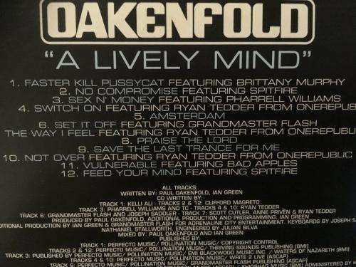 CD - Oakenfold - A Lively Mind (single)