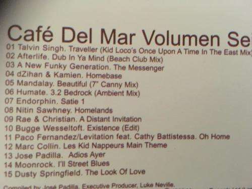 CD - Cafe` Del Mar - Volumen Seis