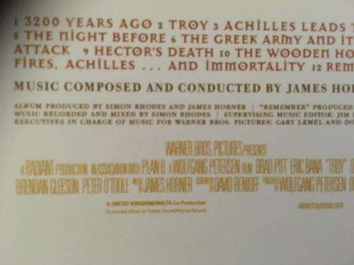 CD - Troy Music from the Motion Picture