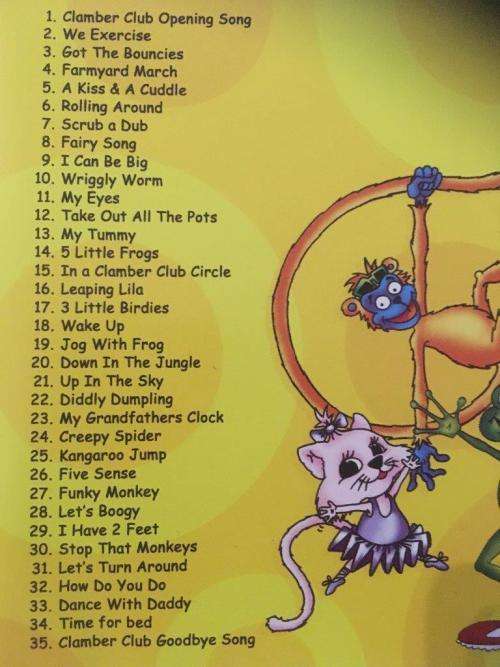 CD - Clammer Club- Jog With The Frog - Action songs with handy action tips!